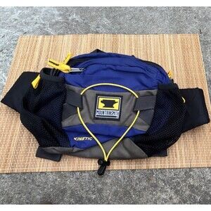 Mountainsmith Kinetic Hiking Waist Pack Padded Adjustable Zip Blue Gray